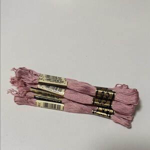 9 DMC (color 778) Pink Embroidery Floss Skeins